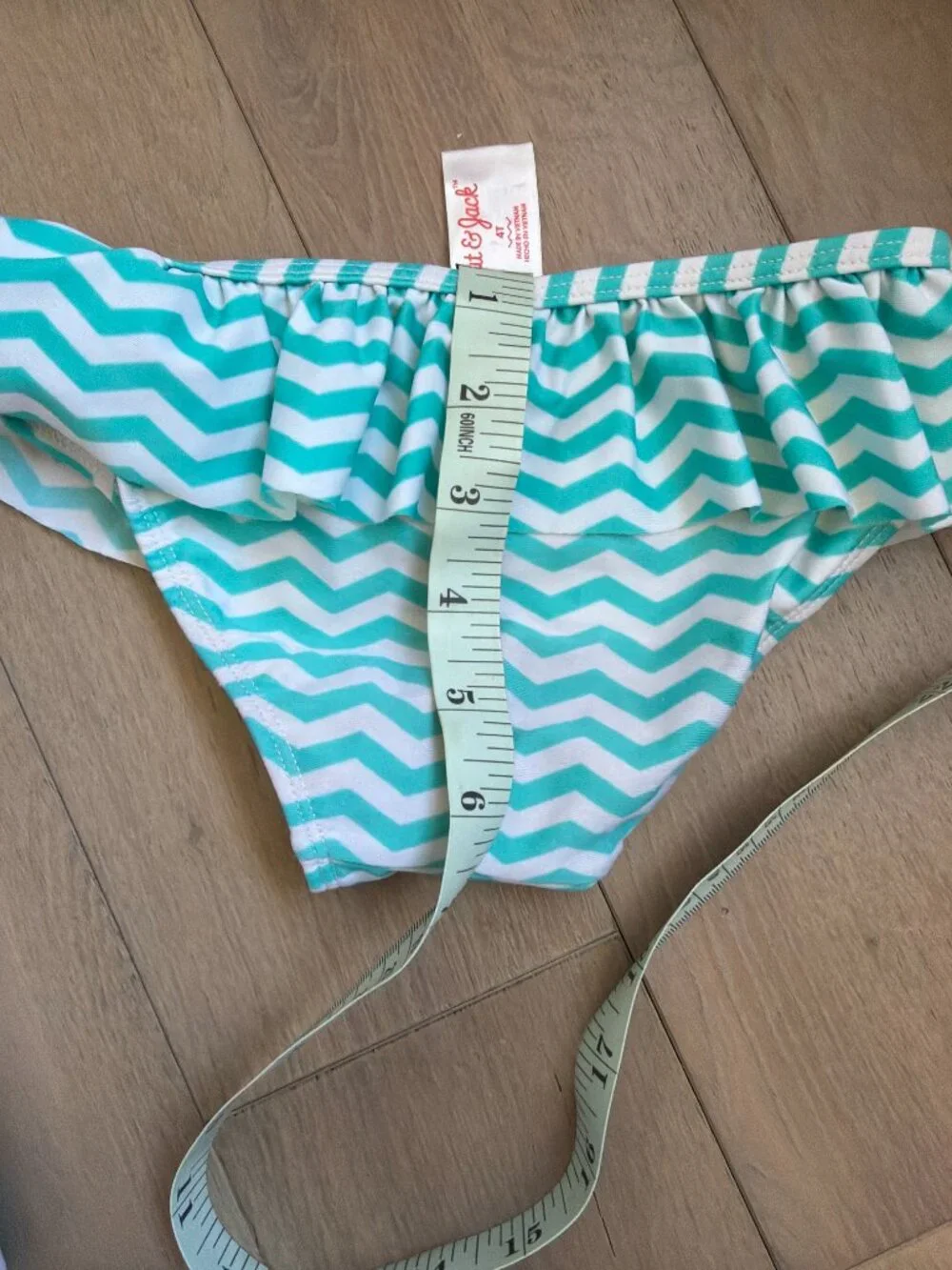 Cat & Jack Rash Guard Swimsuit Set 4T - Picture 7 of 8